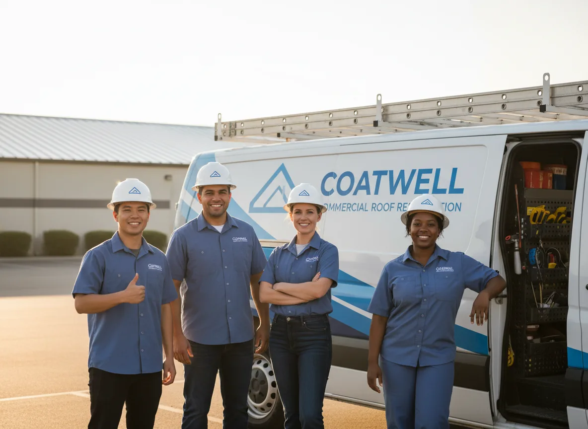 Commercial roof coating company in Westville, IL